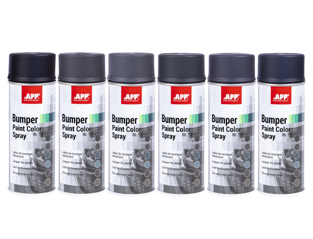 APP Bumper Paint Color Spray - Lakier do tworzyw sztucznych | jasnoszary | 400ml | 